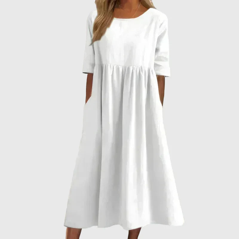 Joy | Vestido Midi Atemporal Fluyente