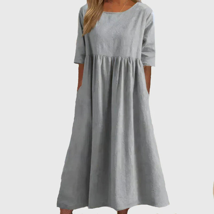 Joy | Vestido Midi Atemporal Fluyente