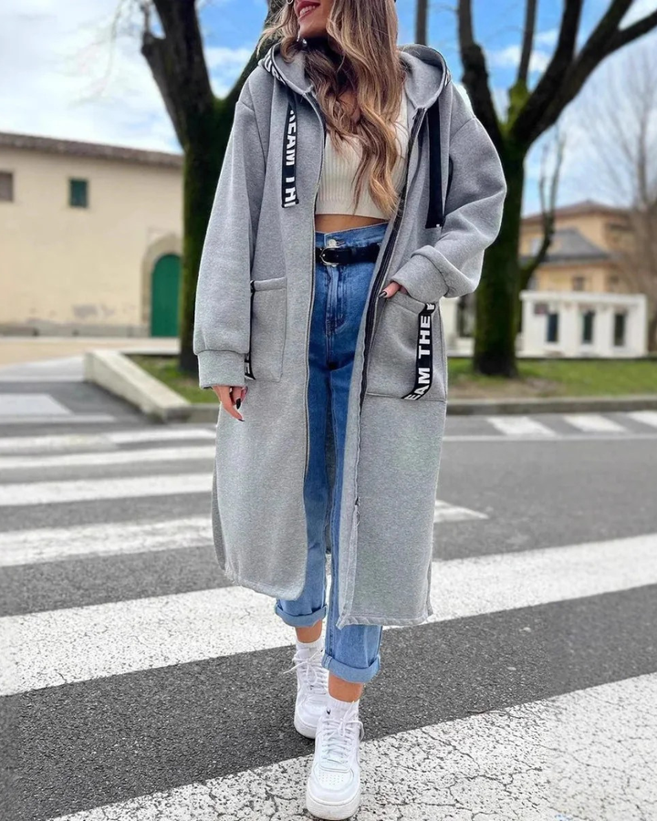 Marina | Sudadera Larga Con Capucha