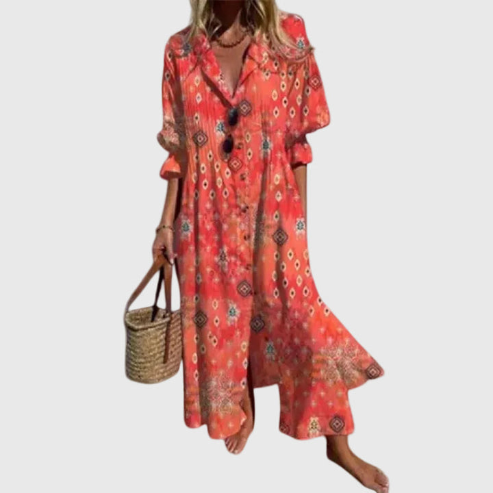 Zariah | Elegante Vestido Maxi Bohemio