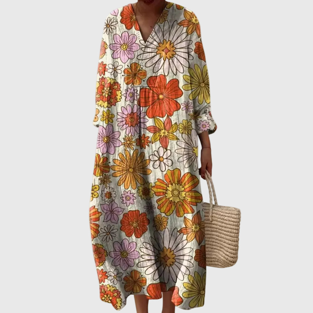 Stephanie | Vestido Midi Geométrico