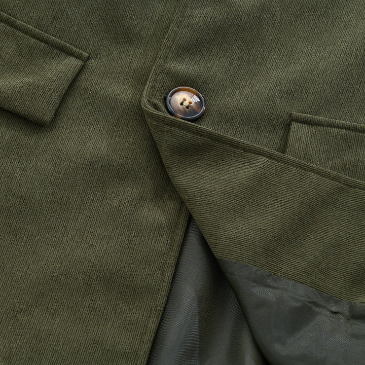 Héctor | Chaqueta de Pana con Cuello Mao