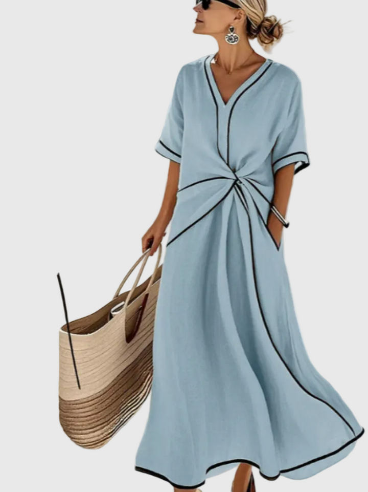 Helena | Vestido Maxi Costero Draped