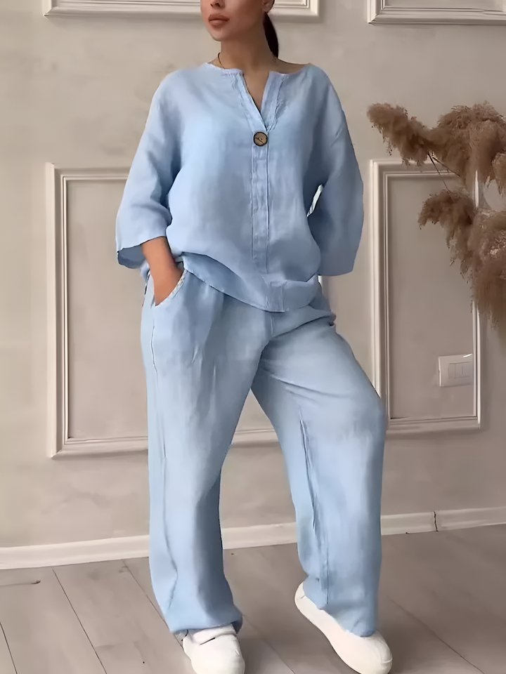 María | Conjunto de Lino Descontracturado