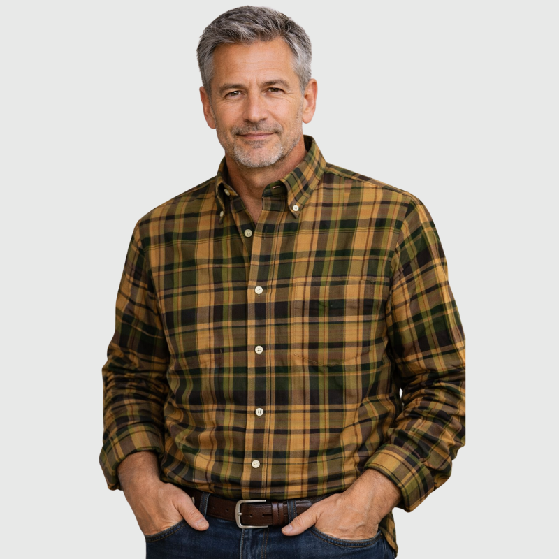 Robert | Blusa Clásica a Cuadros