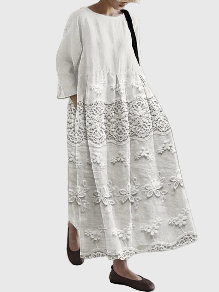 Zara | Vestido Midi de Encaje Delicado