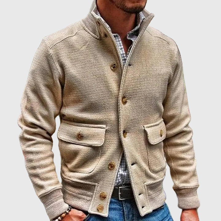 Diego | Chaqueta de Cuello Alto Sólido
