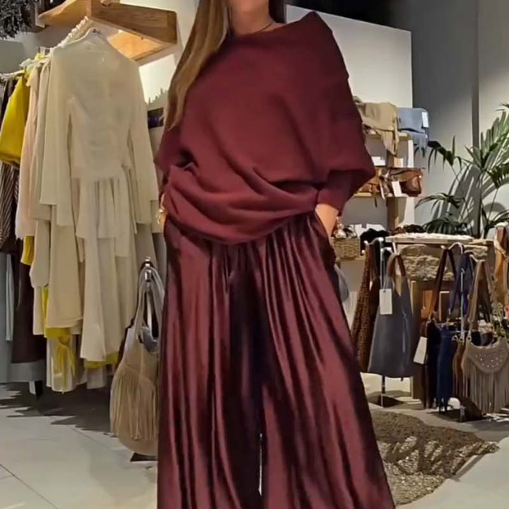 Alba | Conjunto elegante con hombros caídos