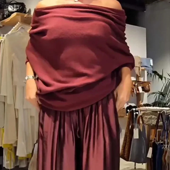 Alba | Conjunto elegante con hombros caídos