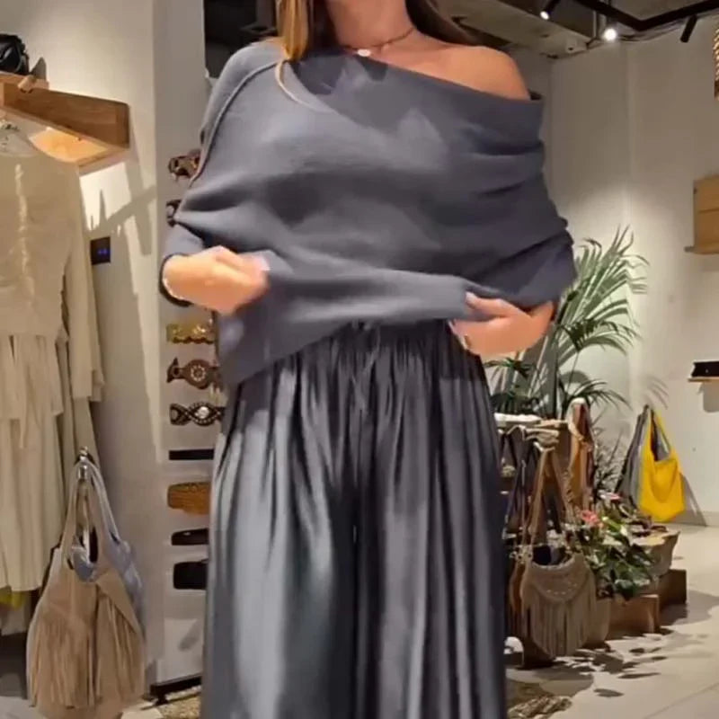 Alba | Conjunto elegante con hombros caídos